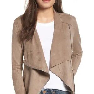 Drape Front Faux Suede Jacket, Drape Front Faux Suede, Mt. Rushmore, S